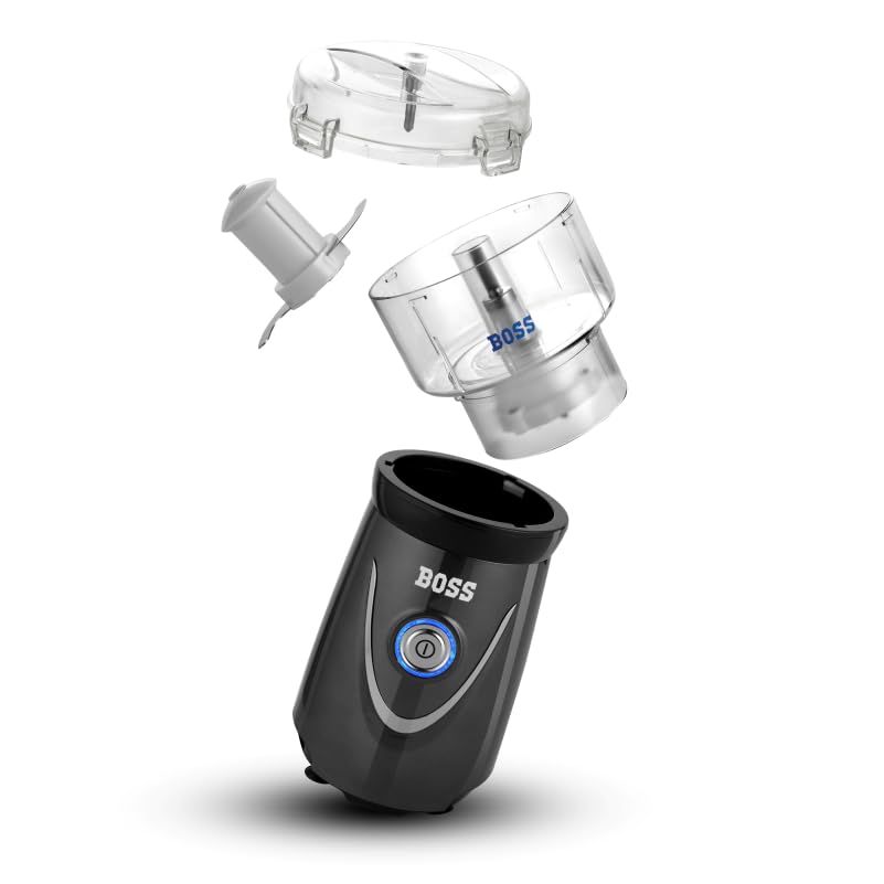 BOSS Nutri Pro with Chopper, 2 Year WarrantyJuicer/Mixer/Grinder/Smoothie Maker, 3 Unbreakable Jars, 2 Blade Set - Wet & Dry, Chopping Jar