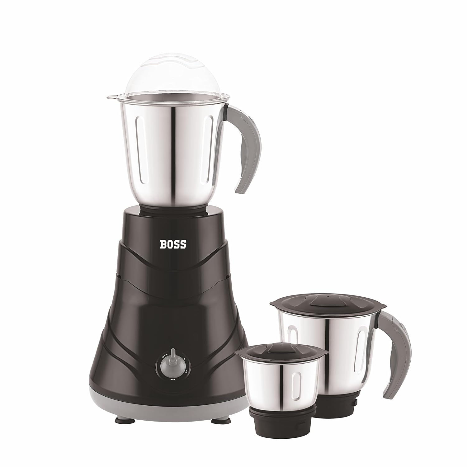 BOSS Alpha 750W Mixer Grinder with Powerful Motor, 3 SS Jars, 5 years warranty
