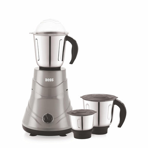 BOSS Alpha 750W Mixer Grinder with Powerful Motor, 3 SS Jars, 5 years warranty